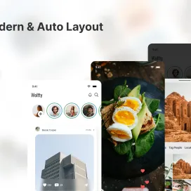 Wolfty Social Media UI Kit